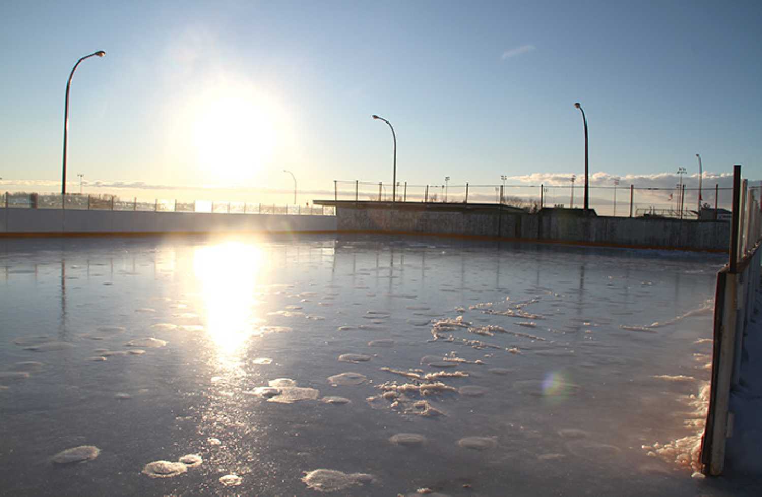 A picture of Moosomin’s outdoor ice rink from last winter. The rink is located at the town’s Bradley Park.